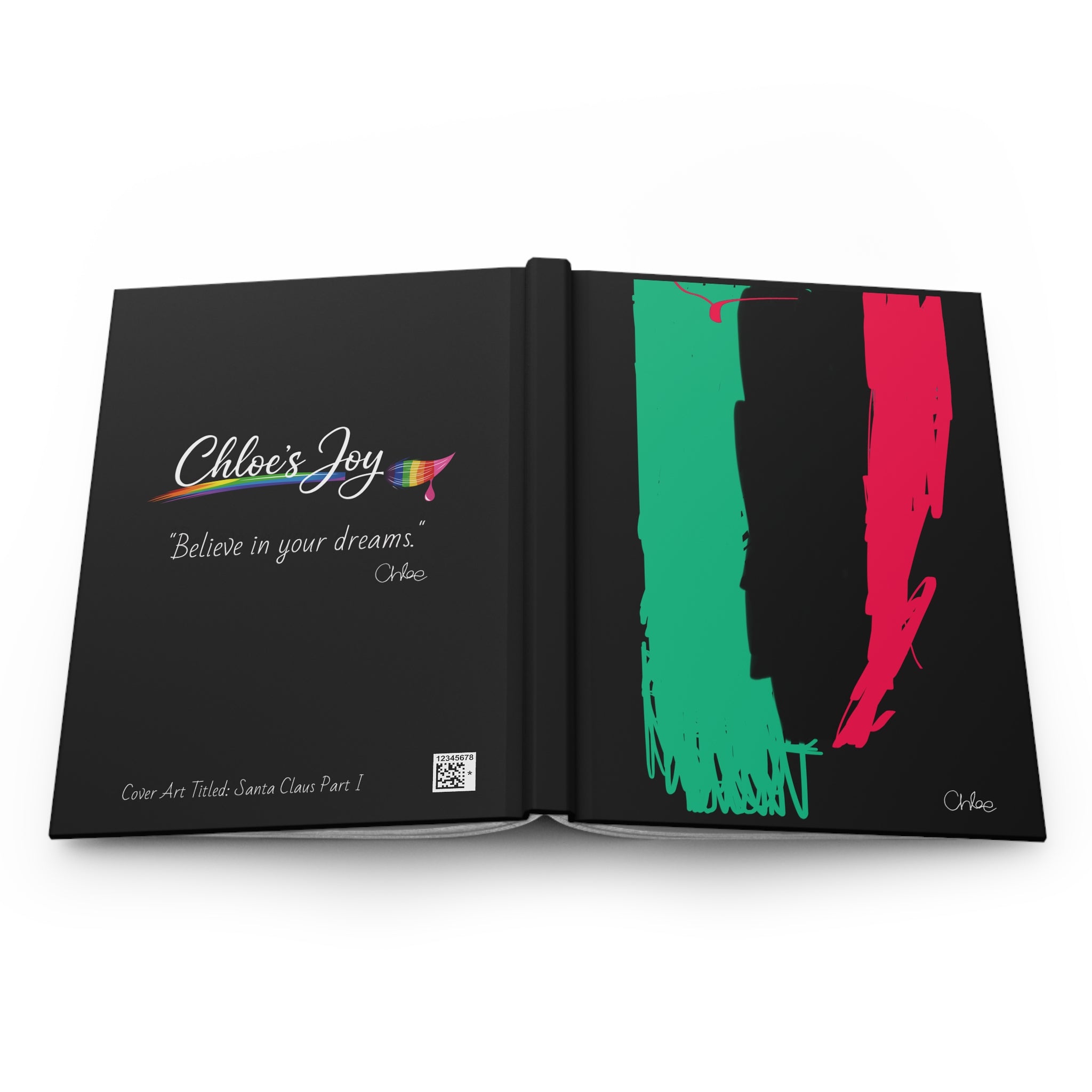 Santa Claus Part II Hardcover Journal (Black)