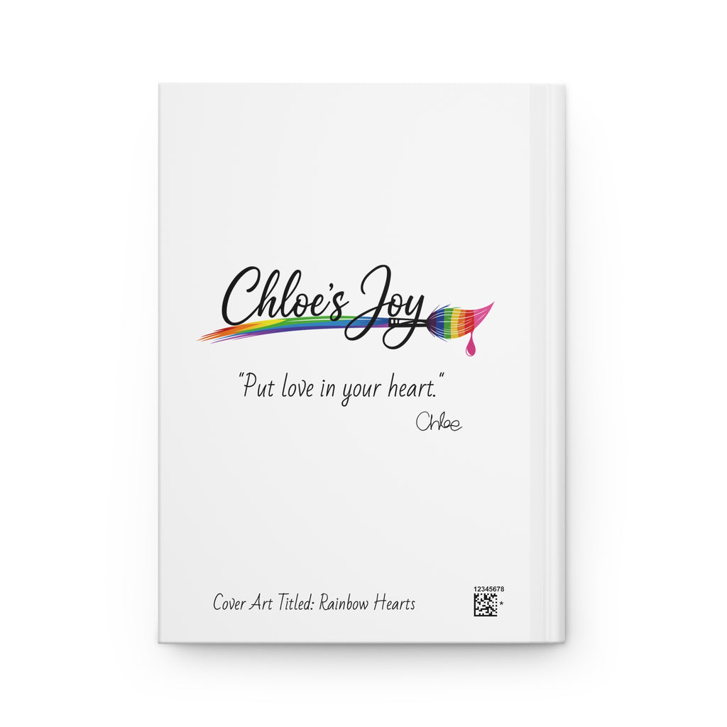 Rainbow Hearts Hardcover Journal