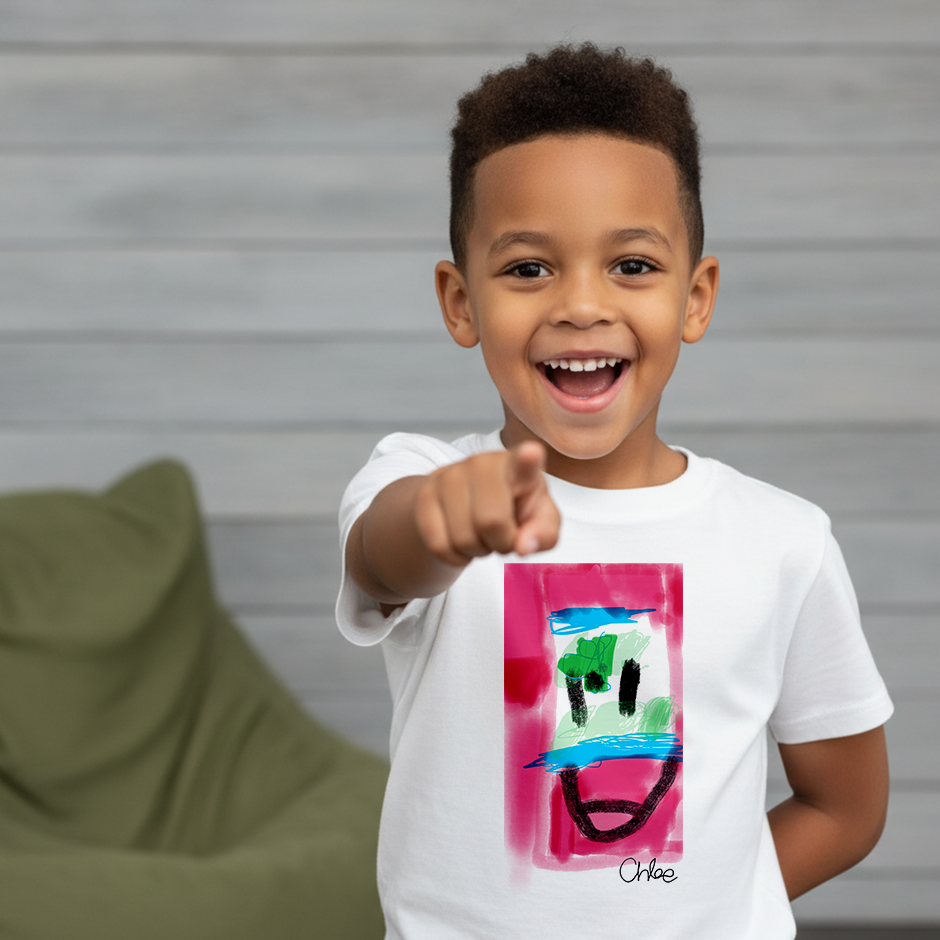 Share joy with this Smiley Face t-shirt. Vibrant, playful design adds a pop of color and happiness to any outfit. Comfortable style meets cheerful expression.